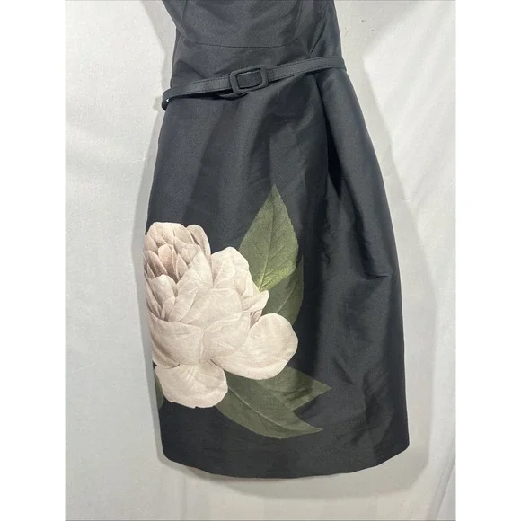 NEW $650 Sachin Babi [ 10 ] Shay Rose Strapless Mikado Midi Cocktail Dress J2043 - Picture 10 of 14